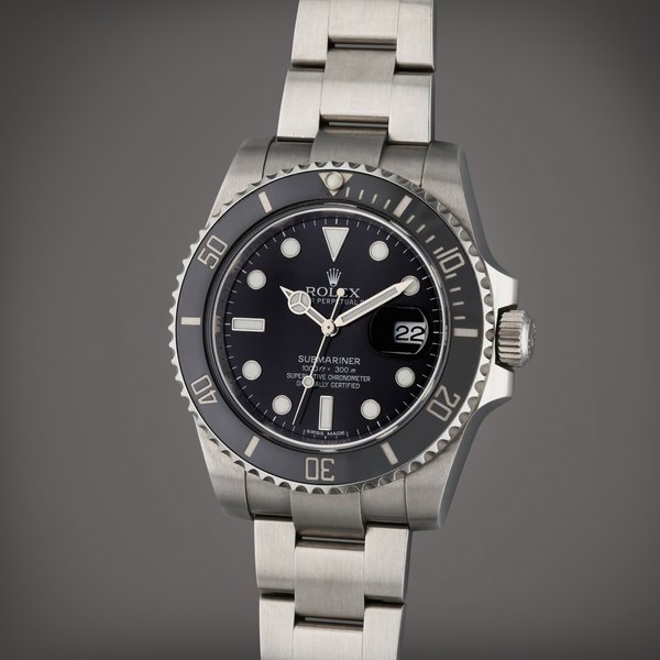 Rolex Reference 116610LN Submariner | A stainless steel automatic wristwatch with date and bracelet, Circa 2015 · 116610LN