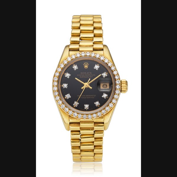ROLEX, LADIES’ DATEJUST, 18K GOLD & DIAMONDS, REF. 69138