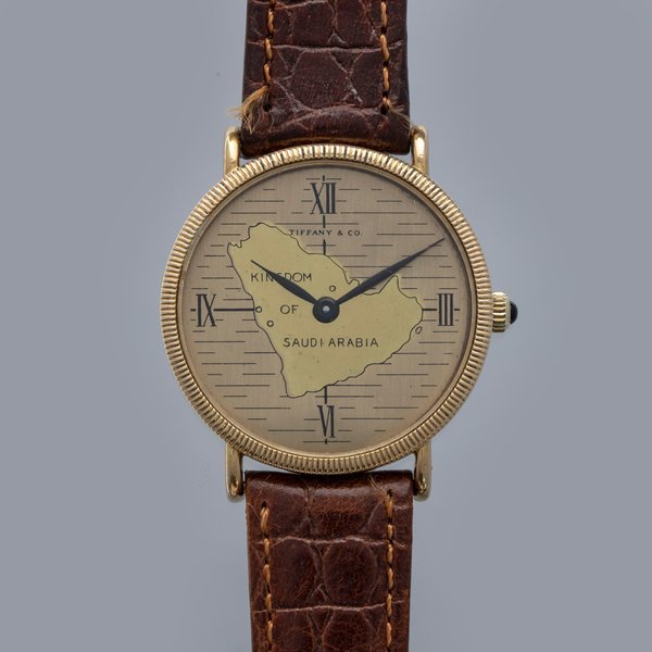 Tiffany & Co. Baume & Mercier Manual Wind Made for Tiffany Kingdom of Saudi Arabia Gold Plate · Kingdom of Saudi Arabia