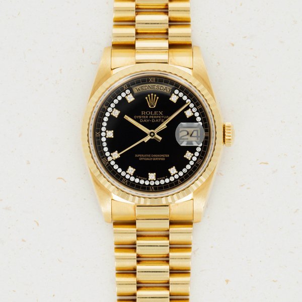 Rolex Rolex Day-Date Black Diamond Dial 18238 · 18238