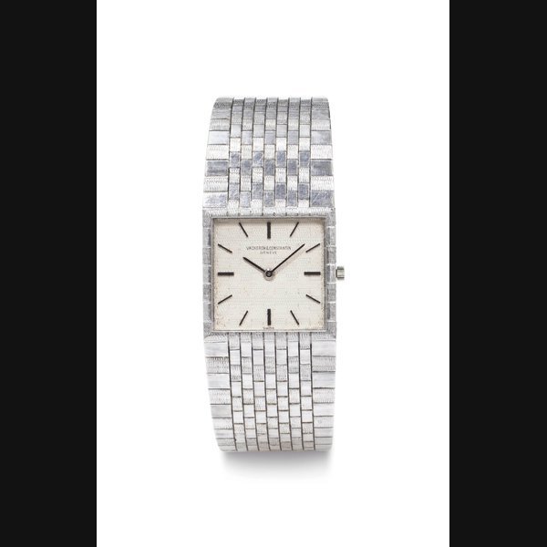 Vacheron Constantin Vacheron Constantin. An 18k White Gold Square Wristwatch with Bracelet SIGNED VACHERON CONSTANTIN, REF. 6908, MOVEMENT NO. 633'065, CASE NO. 458'935, CIRCA 1970