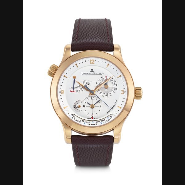 Jaeger-Lecoultre JAEGER-LECOULTRE, IMPRESSIVE 18K PINK GOLD WORLD TIME ‘MASTER GEOGRAPHIC’ WITH DATE, POWER RESERVE, AND DAY/NIGHT INDICATION, REF. Q1502420, 147.2.57.S
