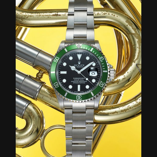 Rolex Ref. 16610LV Submariner “Kermit”, Flat Four