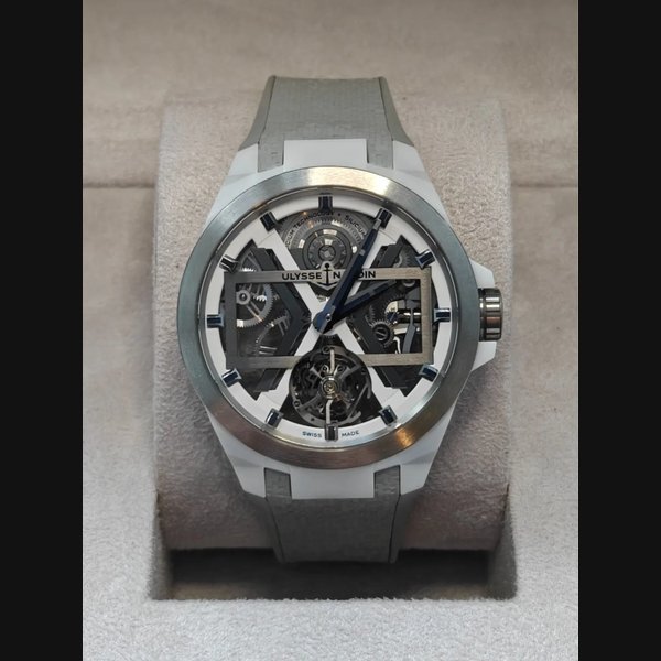 Ulysse Nardin 2024 Ulysse Nardin Blast Tourbillon Skeleton 1723-400/00 45MM Ceramic Box Papers