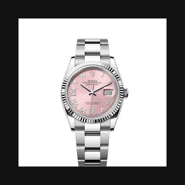 Rolex Rolex Datejust36 Pink Roman Diamond 6 9 Dial Stainless Steel Oyster Bracelet
