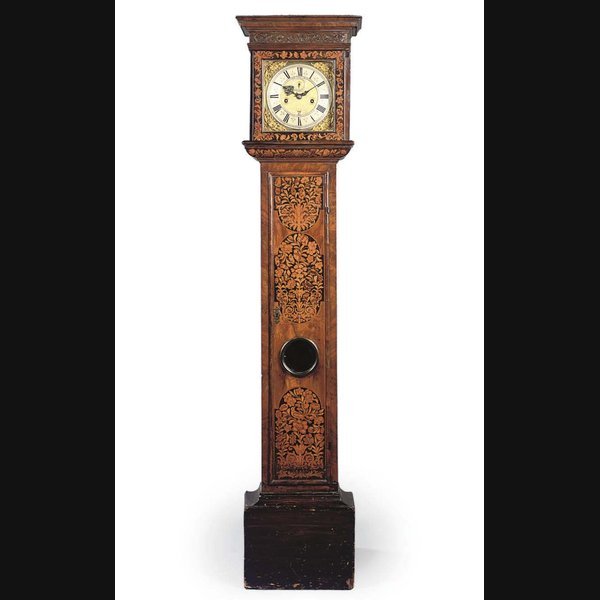 A William and Mary walnut and marquetry month duration longcase clock CIRCA 1690