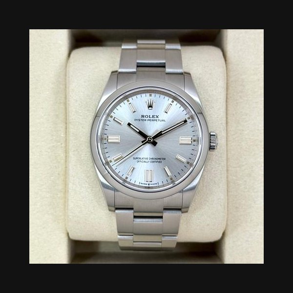 Rolex Oyster PerpetualNEW 2025 Oyster Perpetual 36mm 126000 Stainless Steel Silver Dial