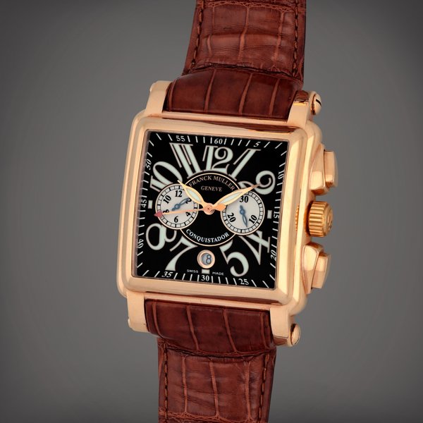Franck Muller Cortez Conquistador, Reference 10000CC | A pink gold chronograph wristwatch with date | Circa 2004