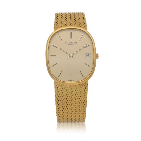 Patek Philippe Golden Ellipse, Ref. 3605/1 Yellow gold bracelet watch Circa 1970 · 3605/1