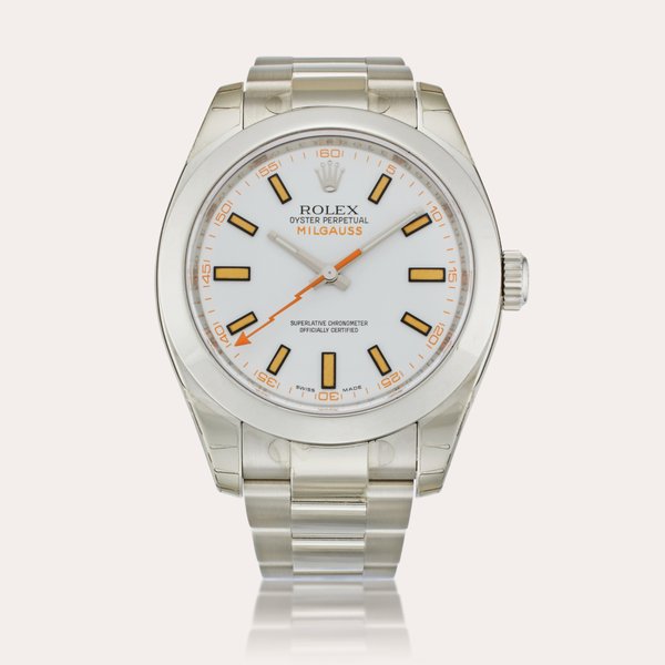 Rolex Reference 116400 Milgauss |  A stainless steel automatic antimagnetic wristwatch with bracelet, Circa 2008