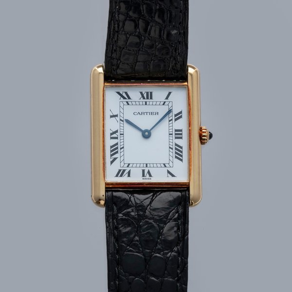 Cartier Cartier Tank Louis 81052 Quartz 18k YG Box and Service Guarantee