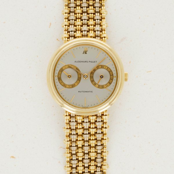Audemars Piguet Audemars Piguet Two Color Gold Day Date Bracelet Watch · 25573BA