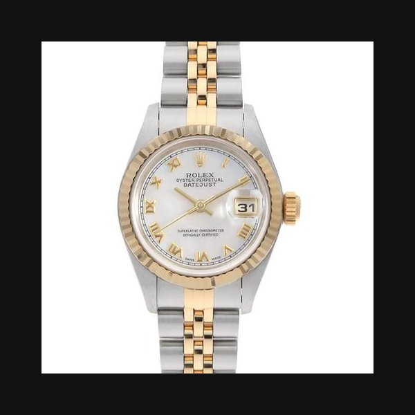 Rolex Lady-Datejust69173NR White shell Rome UNumber USED Women