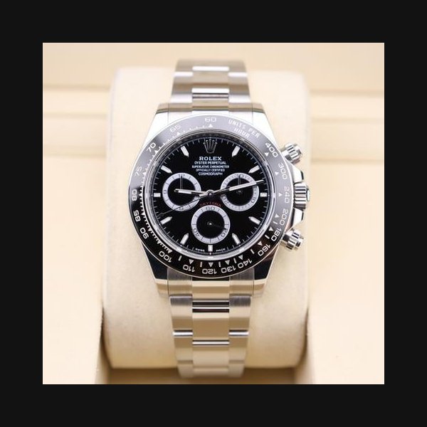 Rolex Daytona2024 Daytona Black Dial 126500LN New Unworn Full Set