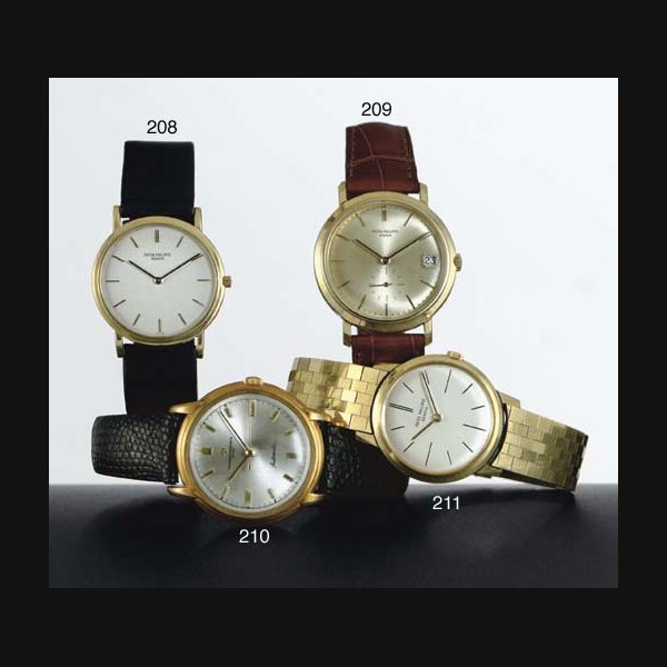 PATEK PHILIPPE. AN 18K GOLD WRISTWATCH SIGNED PATEK PHILIPPE, GENEVE, MOVEMENT NO. 785089, CASE NO. 2613119, REF. 2593, CIRCA 1960