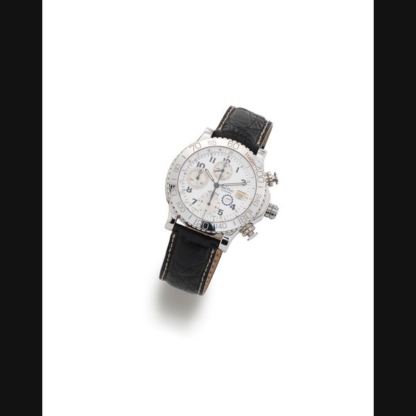 Paul Picot. A limited edition stainless steel automatic calendar chronograph wristwatch Le Chronographe Chrono Monza, Ref:4003/A, No.192/225, Case No.5009A1082, Circa 2010 · 4003/A