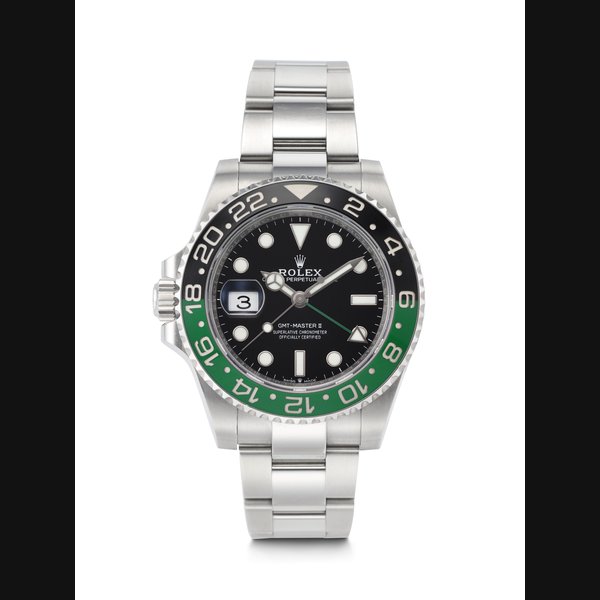 ROLEX, STAINLESS STEEL DUAL TIME 'GMT-MASTER II' WITH DATE REF. 126720VTNR