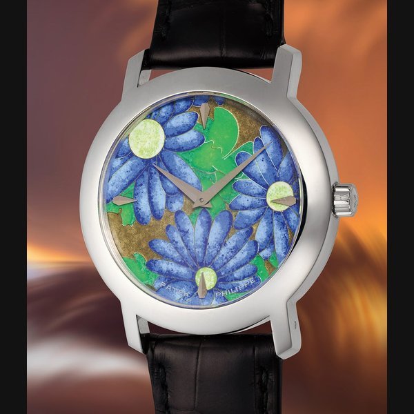 Patek Philippe Patek Philippe Ref. 5075G-011 Calatrava Rare Handcrafts “Blue Flower” · 5075G-011