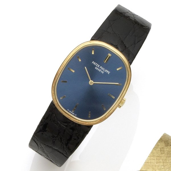 Patek Philippe. A lady's 18K gold manual wind wristwatch Ellipse, Ref:3848, Case No.543696, Movement No.1329019, Circa 1975