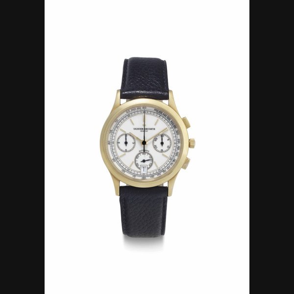 Vacheron Constantin Vacheron Constantin. A Very Fine 18k Gold Chronograph Wristwatch with Date SIGNED VACHERON CONSTANTIN, GENÈVE, REF. 49002, MOVEMENT NO. 806'953, CASE NO. 628'133, MANUFACTURED IN 1992