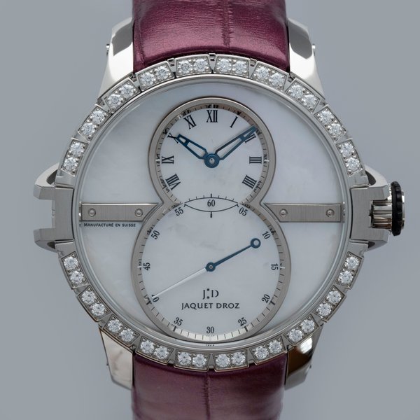 Jaquet Droz Jaquet-Droz Grande Seconde SW J029020270 MOP Dial Diamond Bezel Stainless Steel