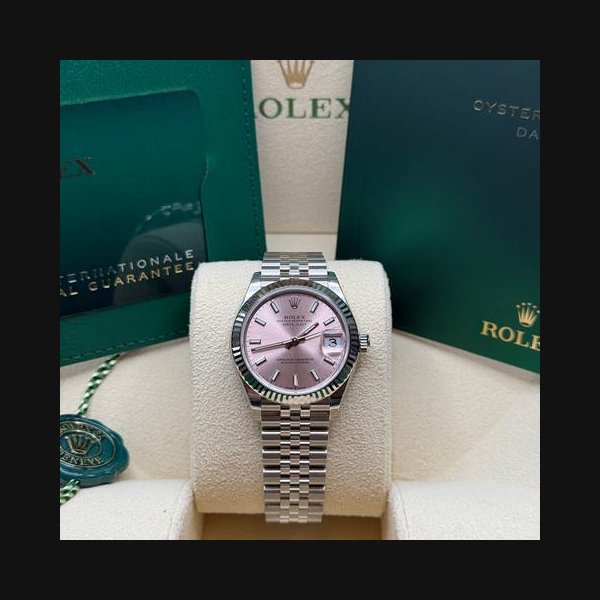 Rolex Datejust31 NEW 2025 Pink Index Dial Stainless Steel Fluted Jubilee Ref. 278274
