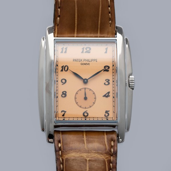 Patek Philippe Patek Philippe Gondolo 5124G Salmon Dial 18k WG with Guarantee Certificate