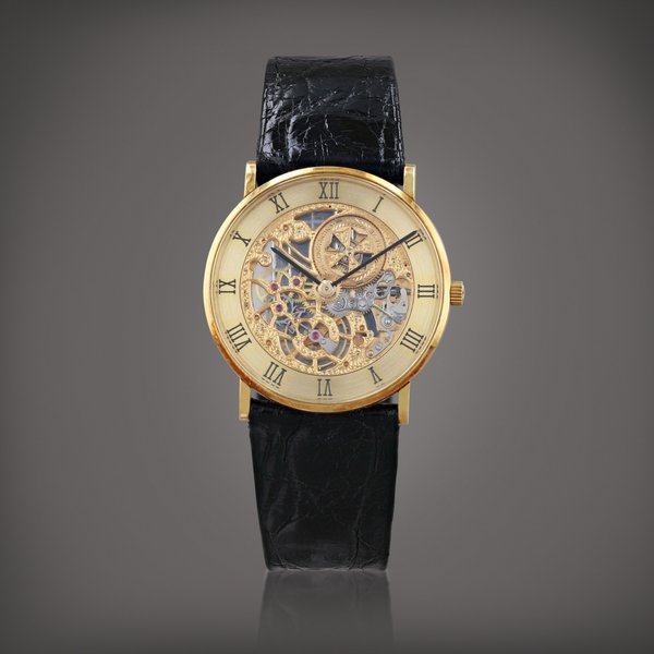 Vacheron Constantin Montre bracelet squelette en or jaune |  Yellow gold skeleton wristwatch    Vers 1990 |  Circa 1990