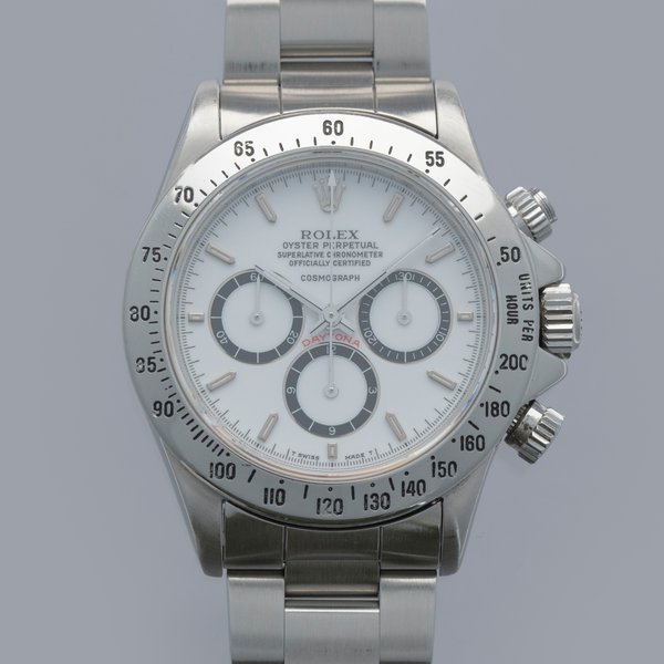 Rolex ROLEX COSMOGRAPH DAYTONA 16520 ZENITH MOVEMENT FLOATING COSMOGRAPH PORCELAIN DIAL 