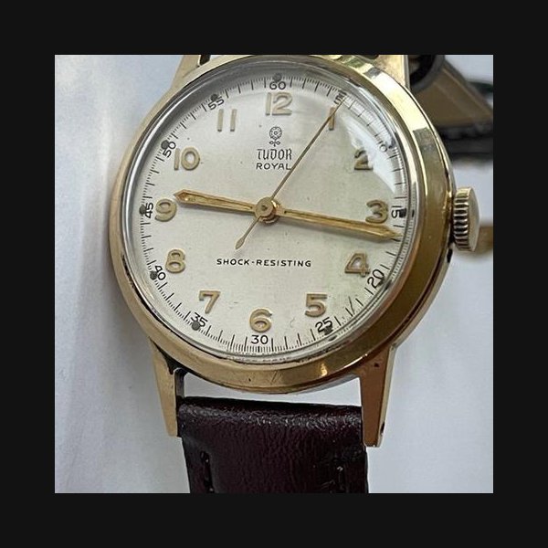 Tudor Tudor Royalby Rolex Solid 9K(375)Gold Military Officers Doctors Vintage Swiss Made