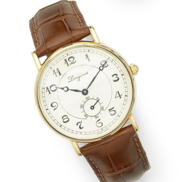 Longines. An 18K rose gold automatic wristwatch Ref:L4 767 8, Case No.32410172, Sold 9th August 2005