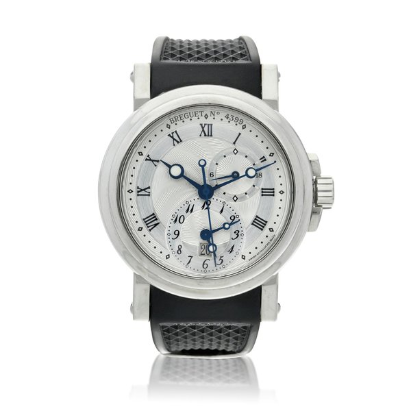 Breguet Reference 5857 Marine, A stainless steel automatic dual time wristwatch with date, Circa 2015 · 5857