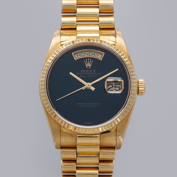 Rolex Rolex Day-Date 18038 Onyx Dial 18k YG · 18038