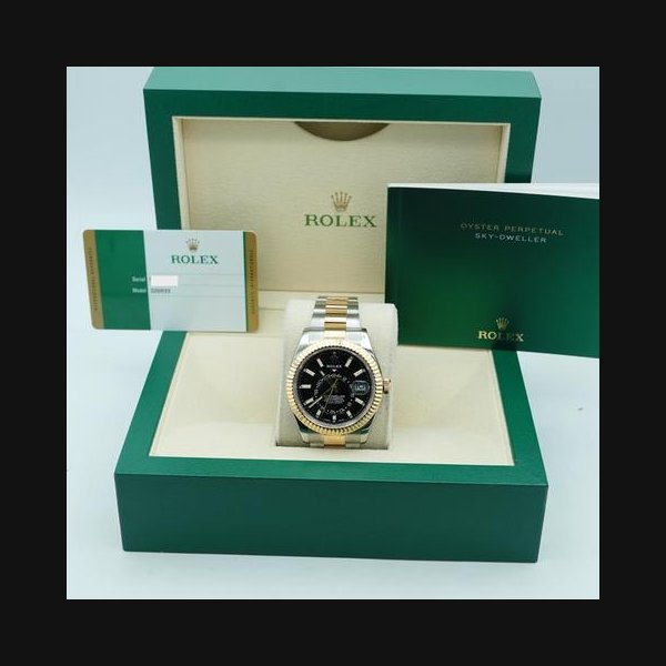 Rolex Sky-Dweller326933 Sky-Dweller 42 mm Black Dial Oyster Bracelet Box and Papers 2018