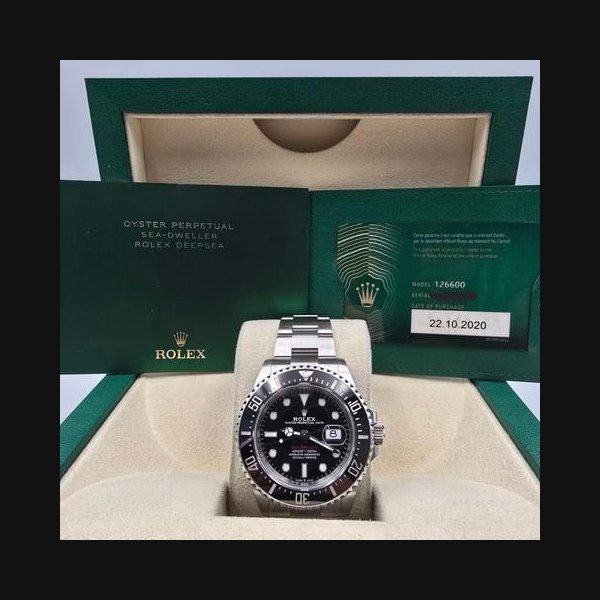 Rolex Sea-Dweller2020 FULL SET Sea-Dweller Black Red Letters Steel 43mm Ref. 126600