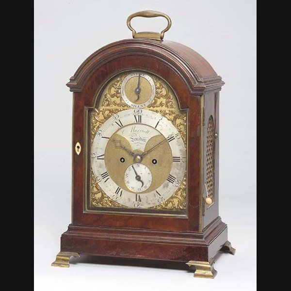 A George III mahogany and brass-mounted striking table clock MARRIOTT, LONDON. CIRCA 1795