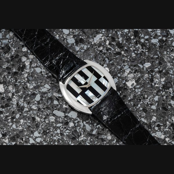 Piaget White Gold 'Zebra Mother Of Pearl' Dress Watch