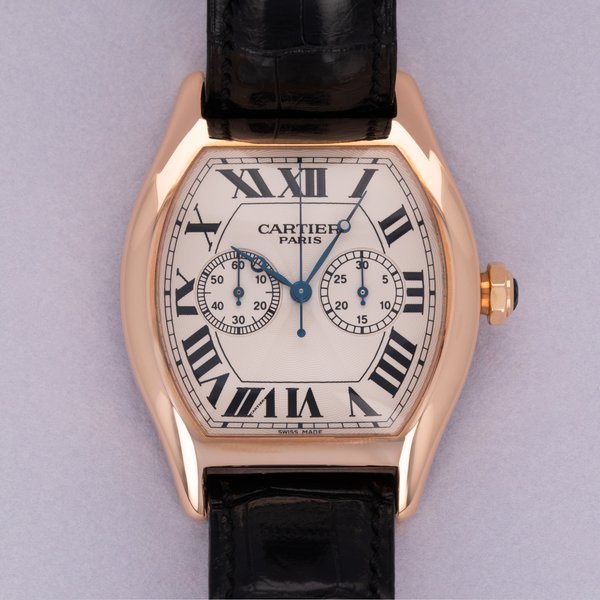 Cartier Cartier Tortue XL Monopoussoir Chronograph 2781 18k RG
