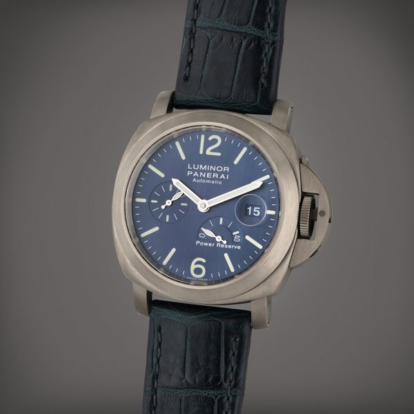 Panerai Reference PAM 00093 Luminor | A limited edition titanium automatic wristwatch with date and power reserve indication, Circa 2002