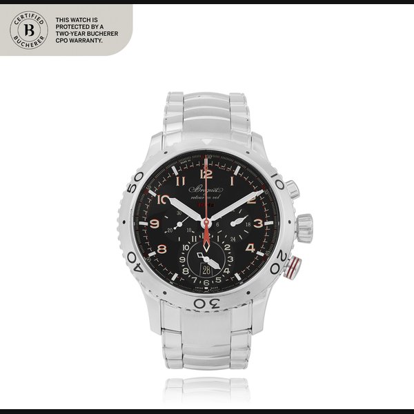 Breguet Type XXII, Ref. 3880ST    Chronographe flyback bracelet en acier avec date |  Stainless steel flyback chronograph wristwatch with date and bracelet    Vers 2017 |  Circa 2017