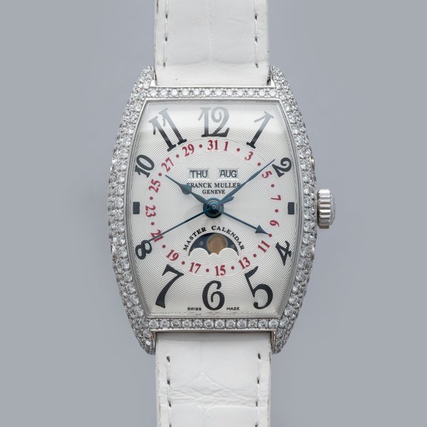 Franck Muller Franck Muller	Cintree Curvex Master Calendar Moonphase 2852 Diamond Set Stainless Steel · 2852MC