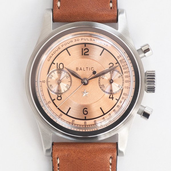 Baltic Bicompax Pink Dial for REVOLUTION · Pink Dial for REVOLUTION