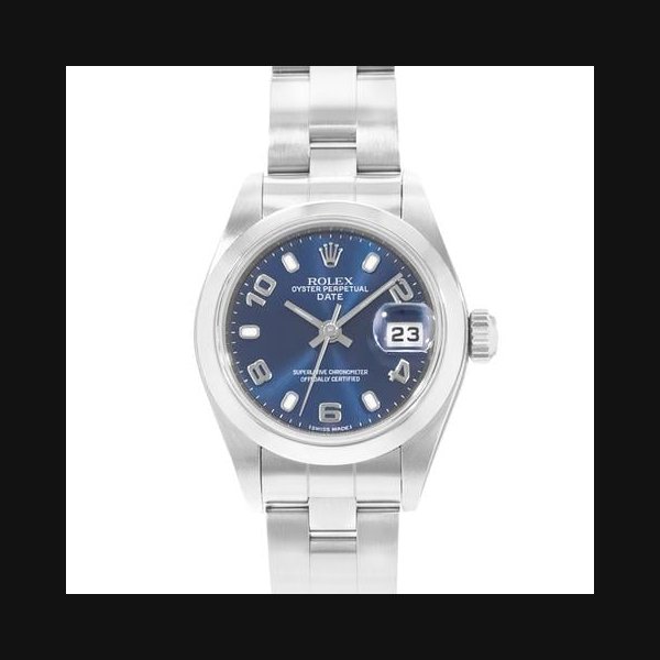 Rolex Oyster Perpetual26 79160 Blue Steel Oyster Ladies Watch Papers 2000