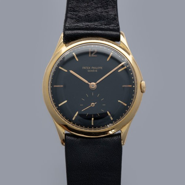 Patek Philippe Patek Philippe Calatrava 2557J Black Dial 18k YG with Extract of the Archives