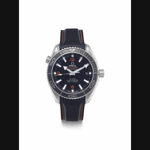 Omega Omega. A Stainless Steel Automatic Wristwatch with Date SIGNED OMEGA, SEAMASTER, CO-AXIAL CHRONOMETER, 600M/2000FT, PLANET OCEAN MODEL, CASE NO. 85207634, CIRCA 2012