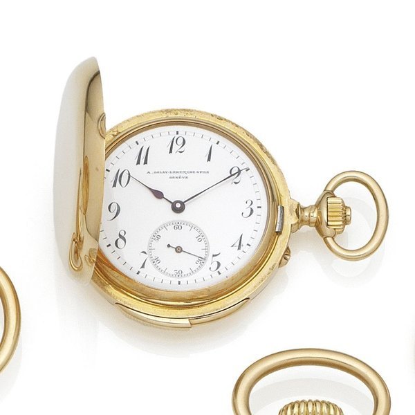 A. Golay-Leresche & Fils, Geneve. An 18K gold keyless wind quarter repeating pocket watch Case & Movement No.17009, Circa 1870