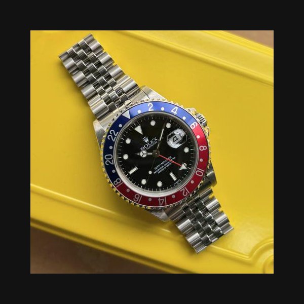 Rolex Rolex GMT-Master40mm Pepsi Jubilee A Serial Circa 1998 Full Set