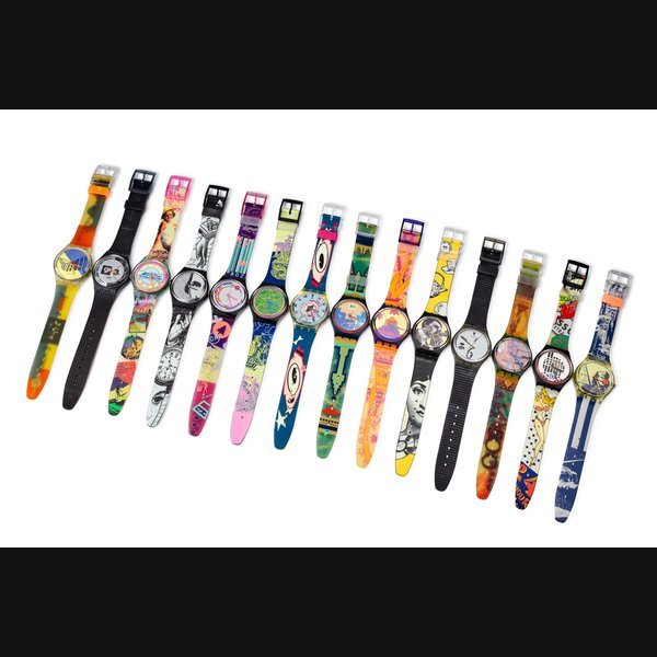 Swatch A set of 28 plastic wristwatches, Circa 1995 | 一套28件塑膠腕錶，約1995年製