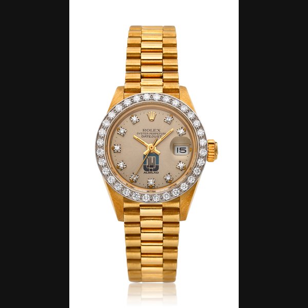 ROLEX, LADIES’ 18K DATEJUST ‘ALBILAD’, REF. 6913