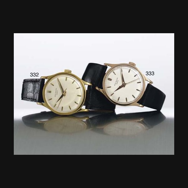 Patek Philippe PATEK PHILIPPE. A RARE AND LARGE 18K GOLD WRISTWATCH WITH CENTER SECONDS SIGNED PATEK PHILIPPE, GENEVE, MOVEMENT NO. 707320, CASE NO. 309912, REF. 570, MANUFACTURED IN 1957, Price & Market Data